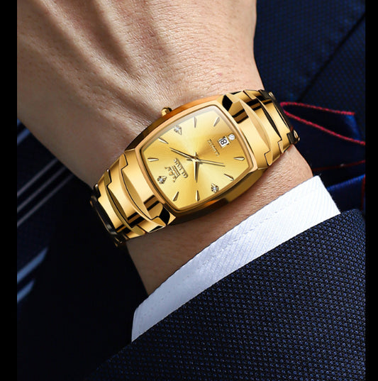 IMPERIAL GOLD - Montre Homme Tungstène Quartz