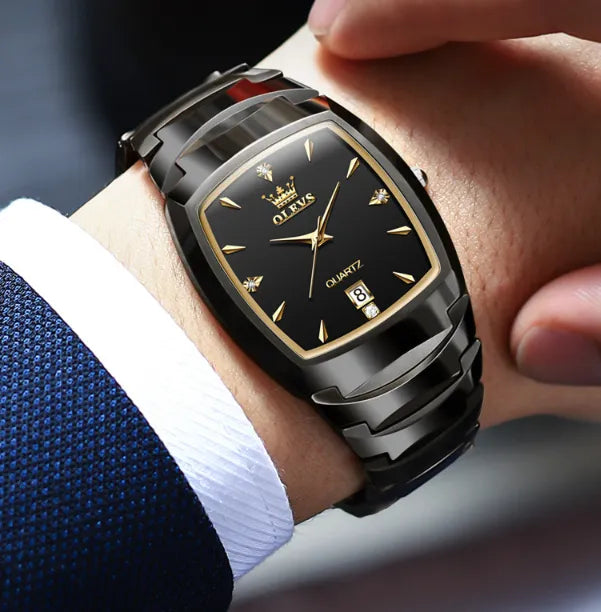 IMPERIAL GOLD - Montre Homme Tungstène Quartz