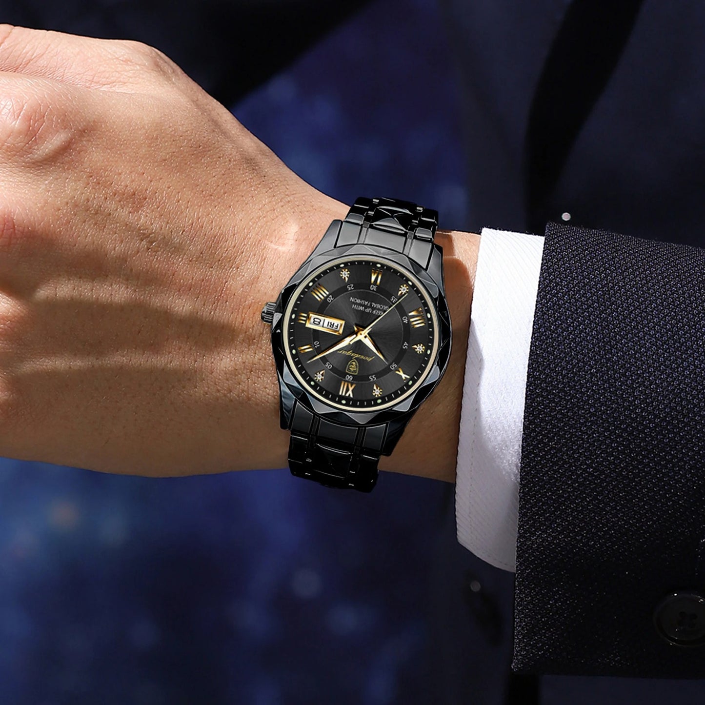 CHRONOS Prestige - Montre Homme Double Calendrier